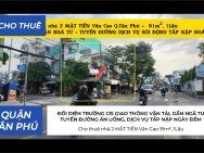 Cho thuê nhà 2 MẶT TIỀN Văn Cao 91m², 1Lầu - ĐỐI DIỆN TRƯỜNG CĐ,