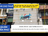 Cho thuê nhà NB Mặt Tiền Văn Cao q.Tân Phú 240m²,NGANG 12M - CẠNH
