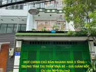 HOT CHÍNH CHỦ BÁN NHANH NHÀ 3 TẦNG – TRUNG TÂM THỊ TRẤN NHÀ BÈ –