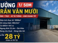 Bán gấp Đất 1000m2 Trần Văn Mười, Hóc Môn. Dòng tiền tốt, giá 28 tỷ.