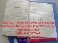 ĐẤT ĐẸP – Chính Chủ Định Cư Đi Mỹ Cần Bán Gấp Lô Đất tại TP Thuận