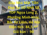 CHÍNH CHỦ Cần Bán Gấp Nhà Mặt Tiền Đẹp Tại Phường Minh Khai, Bắc Từ