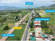 Nút giao cao tốc Ninh Thuận. Mặt đường QL27A, 20x50m sân bay Thành