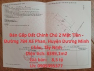 Bán Gấp Đất Chính Chủ 2 Mặt Tiền - Đường 784 Xã Phan, Huyện Dương