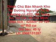 Chính Chủ Bán Nhanh Kho Tại Đường Nguyễn Thị Ni ( đường cũ 455), Xã