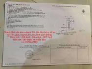 Chính Chủ cần bán nhanh 2 lô đất liền kề vị trí tại xã Tân Lâm,