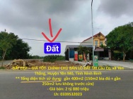 ĐẤT ĐẸP – GIÁ TỐT- CHÍNH CHỦ BÁN LÔ ĐẤT TẠI Cầu Cọ, xã Yên Thắng,