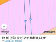 Cần bán lô đất mặt tiền đường nhựa liên xã Long Tân - Láng Dài