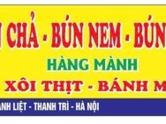 SANG NHƯỢNG QUÁN BÚN CHẢ, BÚN ĐẬU TẠI THANH LIỆT, THANH TRÌ, HÀ NỘI