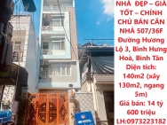 NHÀ  ĐẸP – GIÁ TỐT – CHÍNH CHỦ BÁN CĂN NHÀ 507/36F Đường Hương Lộ