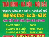 NHÀ XE LIÊM ĐỖ - DỊCH VỤ XE TIỆN CHUYẾN Thái Bình - Hà Nội- Nội Bài
