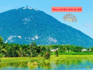 Mặt tiền đường nhựa view trực diện núi bà đen full thổ cư 140m2 sẵn