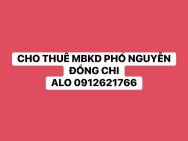 CHO THUÊ MẶT BẰNG KINH DOANH MẶT CHỢ PHỐ NGUYỄN ĐỔNG CHI, CẦU DIỄN,