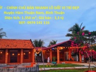 GIÁ TỐT – CHÍNH CHỦ BÁN NHANH LÔ ĐẤT VỊ TRÍ ĐẸP Huyện Hàm Thuận