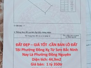 ĐẤT ĐẸP – GIÁ TỐT -CẦN BÁN LÔ ĐẤT TẠI Phường Đồng Kỵ Từ Sơn Bắc
