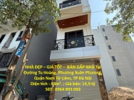 NHÀ ĐẸP – GIÁ TỐT –  BÁN GẤP NHÀ Tại Phường Xuân Phương, Nam Từ