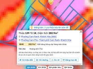 CHÍNH CHỦ BÁN ĐẤT – HÙNG VƯƠNG, CAM RANH, KHÁNH HÒA