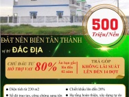 ĐẤT NỀN BIỂN TÂN THÀNH –  Ưu Đãi Cực Khủng đến 20%.