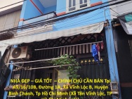 NHÀ ĐẸP – GIÁ TỐT  – CHÍNH CHỦ CẦN BÁN Tại A9/16/10B, Đường 1A, Xã
