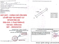 HOT HOT – CHÍNH CHỦ CẦN BÁN LÔ ĐẤT ĐẸP TẠI EAKIET CƯ M'GAR Đăk Lăk