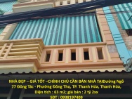NHÀ ĐẸP – GIÁ TỐT –CHÍNH CHỦ CẦN BÁN NHÀ TẠIĐường Ngõ 77 Đông Tác -