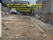 ĐẤT ĐẸP – GIÁ TỐT –CHÍNH CHỦ CẦN BÁN LÔ ĐẤT Tại Tổ 7, Phường Trần