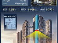 Mở bán quỹ căn 2PN chỉ từ 4,6 tỉ/căn - HTLS 0% 29 tháng - nội thất