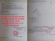 ĐẤT ĐẸP - GIÁ TỐT BÁN NHANH LÔ ĐẤT VỊ TRÍ ĐẮC ĐỊA Xã BÌNH MỸ , CỦ