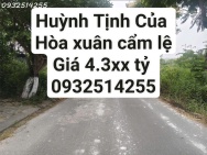 Bán Lô Đất Huỳnh Tịnh Của - Hoà Xuân - Cẩm Lệ - Đà Nẵng - Đối Diện