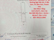 CHÍNH CHỦ BÁN NHÀ & ĐẤT Tại Đường Ngô Văn Sở, P. Bắc Sơn, TP. Sầm