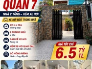 HIẾM BÁN NHÀ ĐƯỜNG SỐ 47 TÂN QUY 4X15 HẺM OTO CHỈ 6 TỶ 5