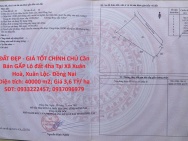 ĐẤT ĐẸP - GIÁ TỐT CHÍNH CHỦ Cần  Bán GẤP Lô đất 4ha Tại Xã Xuân