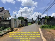CHÍNH CHỦ BÁN NHANH LÔ ĐẤT CÓ SẮN NHÀ CẤP 4 Vị trí 2 mặt tiền đường