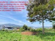 ĐẤT ĐẸP - GIÁ ĐẦU TƯ – CHÍNH CHỦ CẦN BÁN 2 LÔ ĐẤT VỊ TRÍ ĐẸP Tại