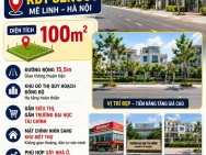 CHÍNH CHỦ BÁN ĐẤT 100m² KĐT Senco5 Mê Linh – Hà Nội Vị trí thuộc